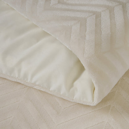 Sleeptime Chevron Teddy Créme