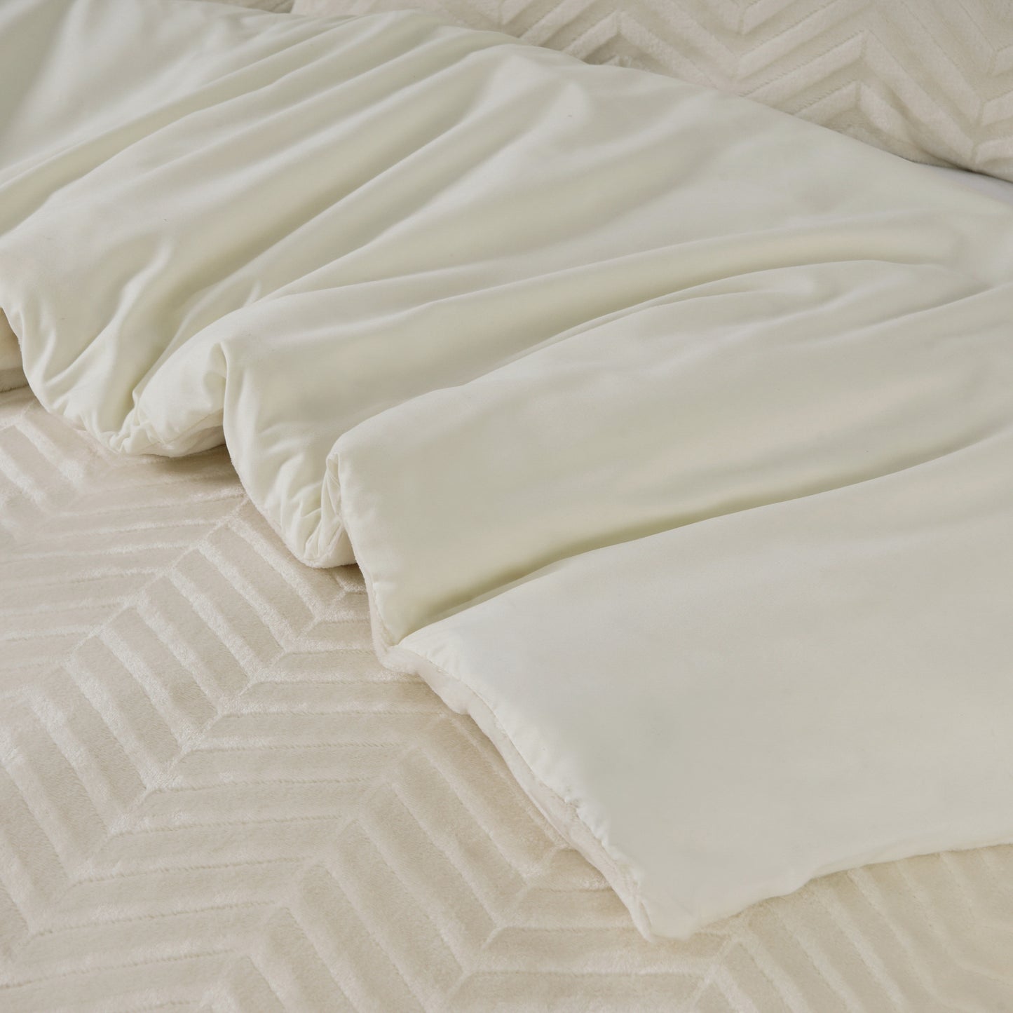 Sleeptime Chevron Teddy Créme