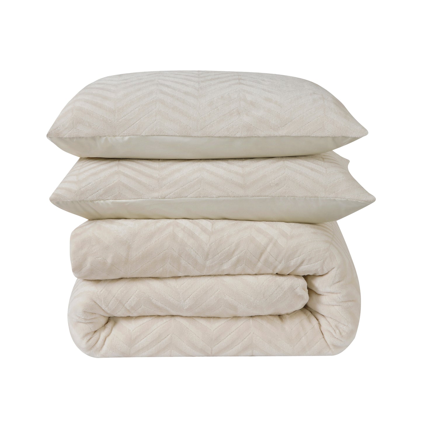 Sleeptime Chevron Teddy Créme