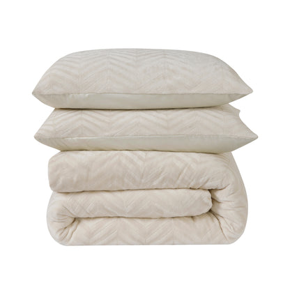 Sleeptime Chevron Teddy Créme