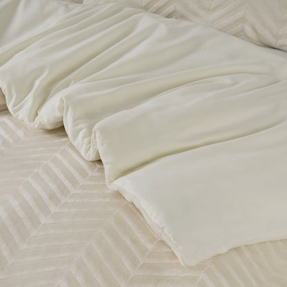 Sleeptime Chevron Teddy Créme