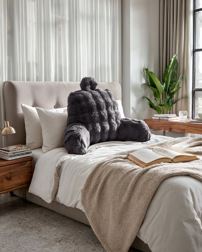 Primaviera Deluxe Bedrest Pompom Antraciet