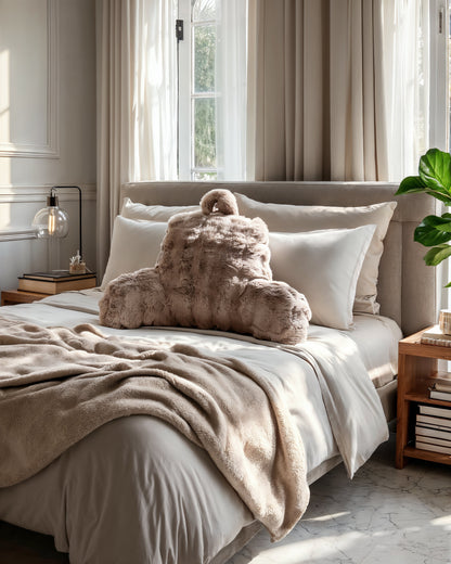 Primaviera Deluxe Bedrest Pompom Taupe