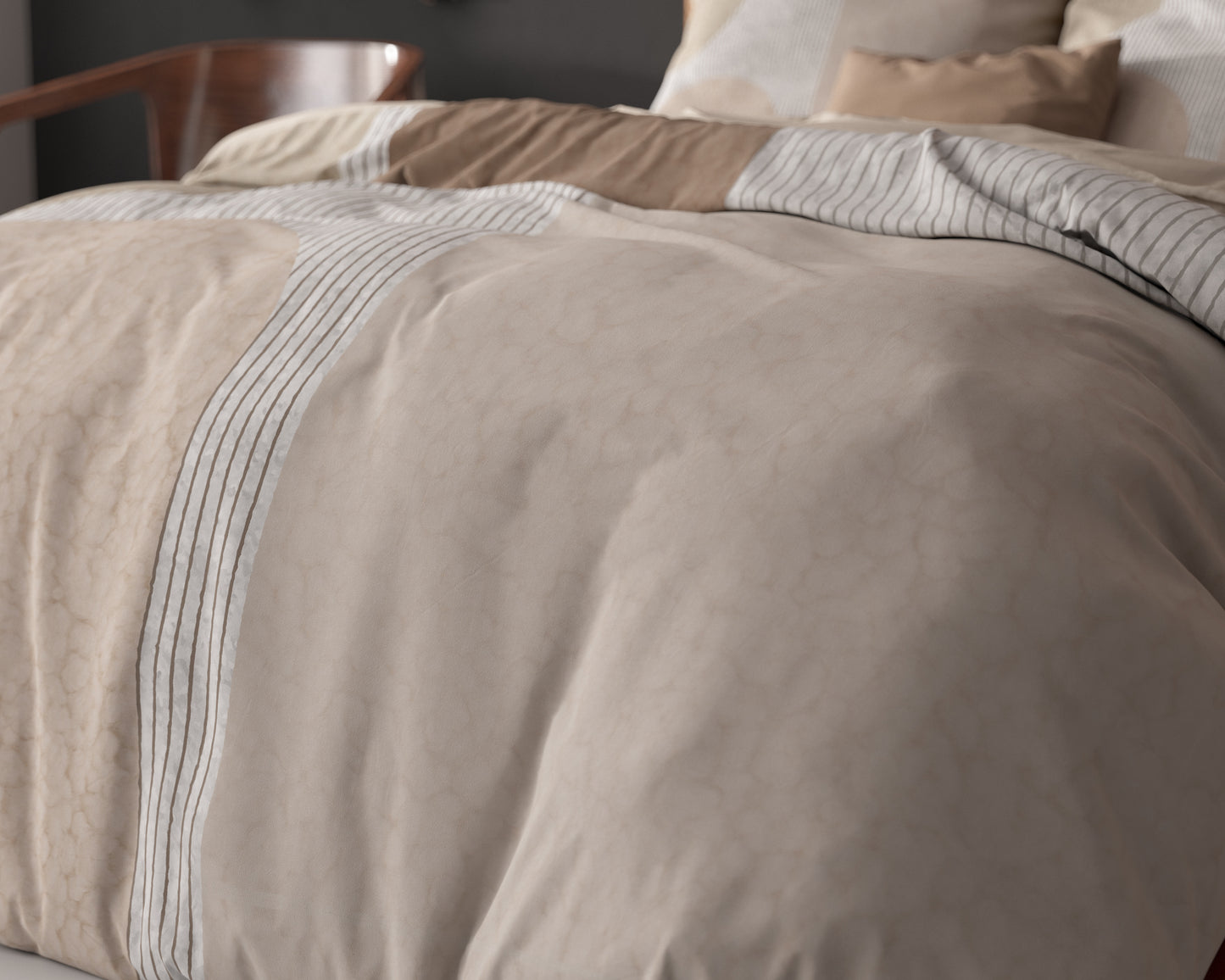 Sleeptime Teddy Print Crème