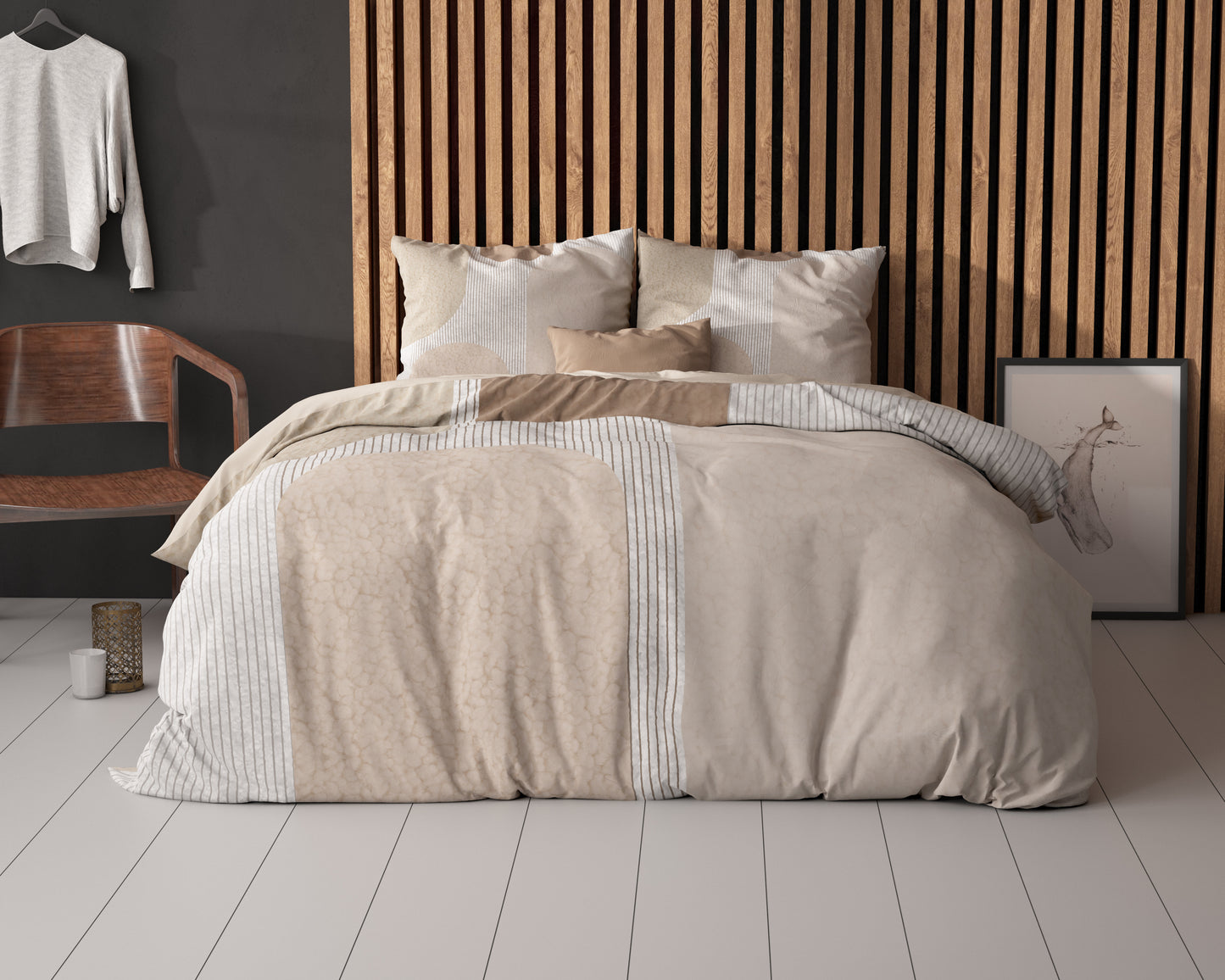 Sleeptime Teddy Print Crème