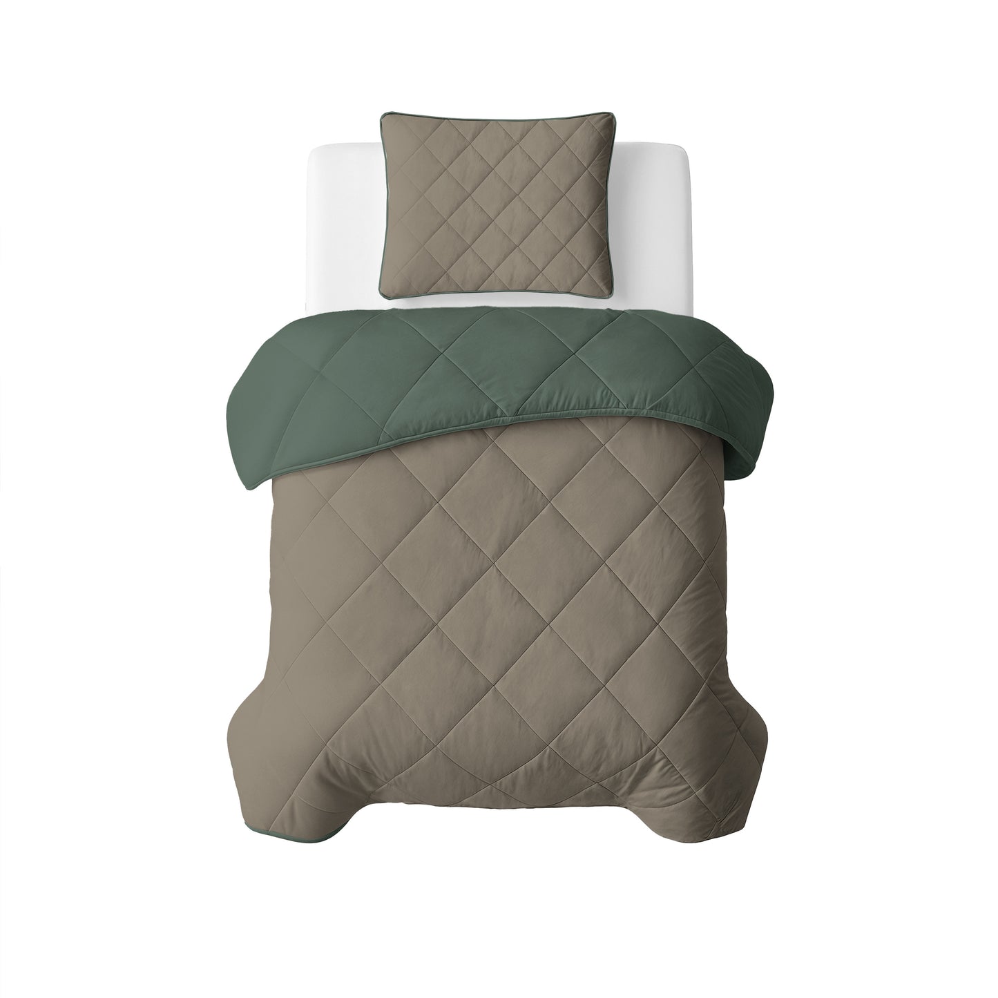 Sleeptime Lazy Dekbed Uni Grijs Met Kussenslopen