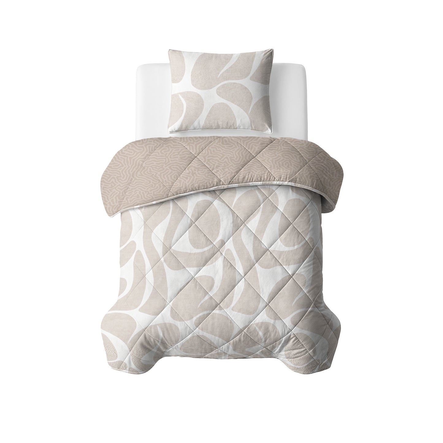 Sleeptime Lazy Dekbed Drifty Zand/ Met Kussenslopen