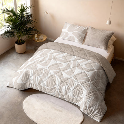 Sleeptime Lazy Dekbed Drifty Zand/ Met Kussenslopen