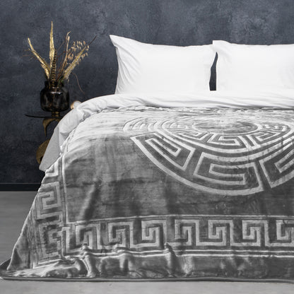 Sleeptime Embossed Zeta Deken Grijs