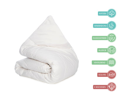 Luna bedding 90% Eendenveren Dekbed 4-Seizoenen