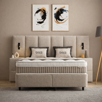 Davis Bed Beige