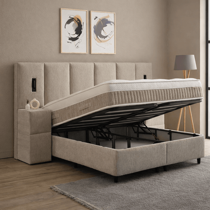 Davis Bed Beige
