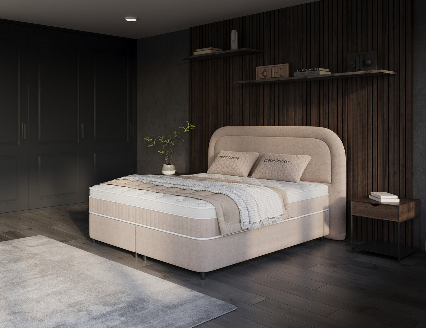Essence Beige Opbergbed
